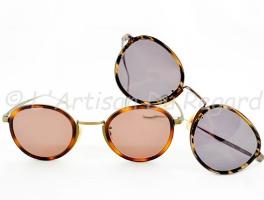 Ush lunettes japonaises solaires métal fine