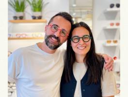 Lunettes créateur colorées