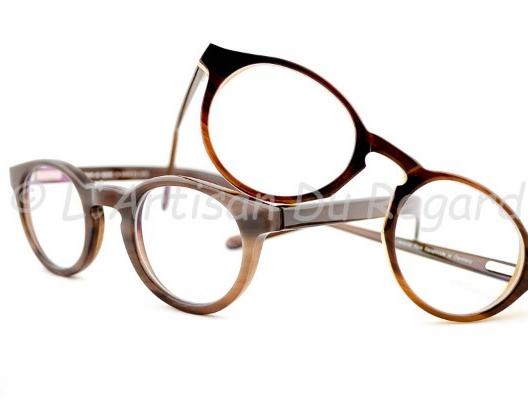 Lunettes artisanales en corne