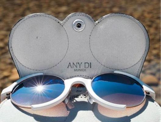 Etuit à lunettes en cuir Any Di