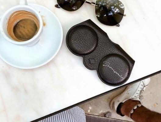 Etuit à lunettes en cuir Any Di