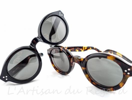 Joel lesca lunettes de soleil ronde