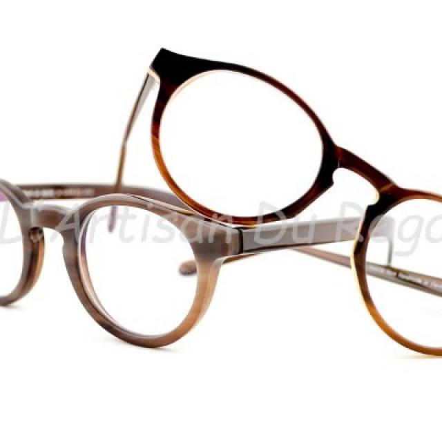 Lunettes artisanales en corne