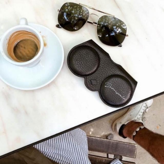 Etuit à lunettes en cuir Any Di