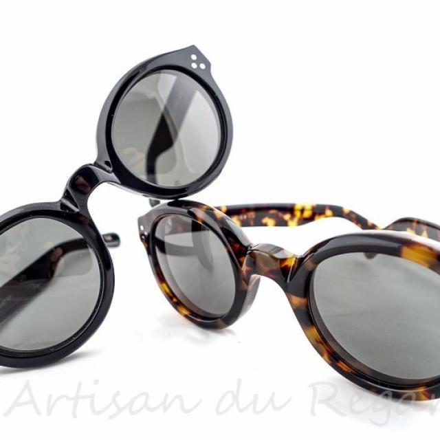 Joel lesca lunettes de soleil ronde
